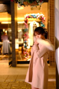 イルミネーション ポートレートは難しい ?